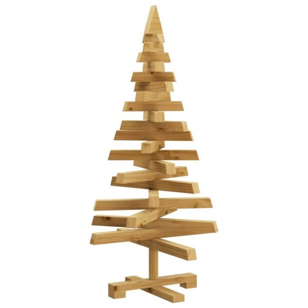 Christmas Trees with Stand Brown 90 cm Solid pine wood