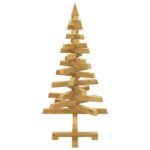 Christmas Trees with Stand Brown 90 cm Solid pine wood