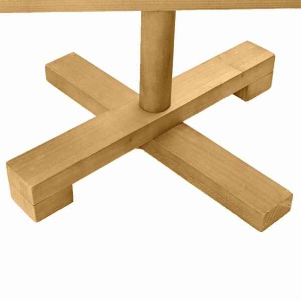 Christmas Trees with Stand Brown 150 cm Solid pine wood