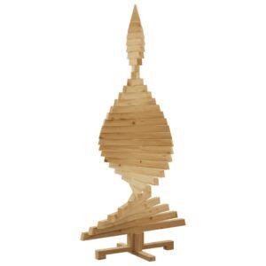 Christmas Trees with Stand Brown 150 cm Solid pine wood