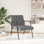 Armchair Dark Grey Fabric