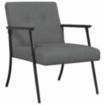 Armchair Dark Grey Fabric