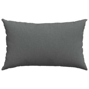 Sofa Pillows 2 pcs Dark Grey 50 x 30 cm Fabric