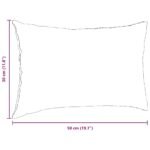 Sofa Pillows 2 pcs Dark Grey 50 x 30 cm Fabric