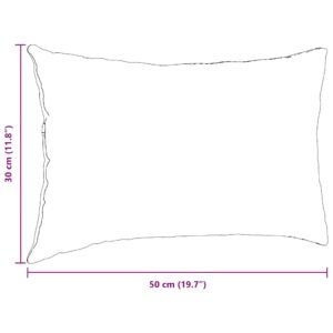 Sofa Pillows 2 pcs Dark Grey 50 x 30 cm Fabric