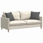 Sofa Pillows 2 pcs Dark Grey 45 x 45 cm Fabric