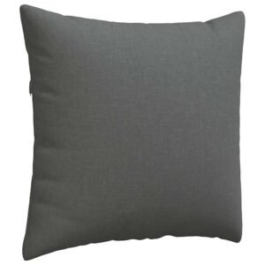 Sofa Pillows 2 pcs Dark Grey 50 x 50 cm Fabric