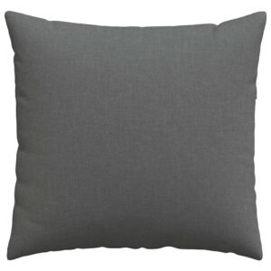 Sofa Pillows 2 pcs Dark Grey 50 x 50 cm Fabric