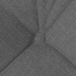 Seat Cushions 4 pcs Dark Grey 45 x 45 x 12 cm Fabric