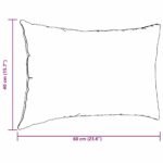Sofa Pillows 2 pcs Dark Grey 60 x 40 cm Fabric