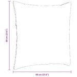 Sofa Pillows 2 pcs Dark Grey 60 x 60 cm Fabric