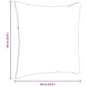 Sofa Pillows 2 pcs Dark Grey 60 x 60 cm Fabric