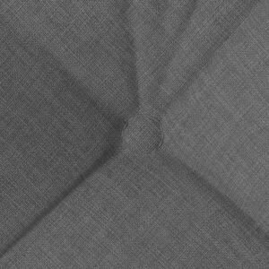 Seat Cushions 4 pcs Dark Grey 40 x 40 x 12 cm Fabric