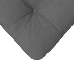 Seat Cushions 4 pcs Dark Grey 40 x 40 x 12 cm Fabric