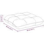 Seat Cushions 4 pcs Dark Grey 40 x 40 x 12 cm Fabric