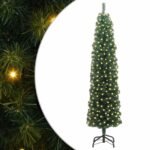 Artificial Christmas Tree with 300 LEDs with Stand Green 240 cm