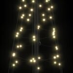 LED Christmas Tree Warm White 100 x 100 x 250 cm Iron