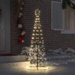 LED Christmas Tree Warm White 100 x 100 x 250 cm Iron