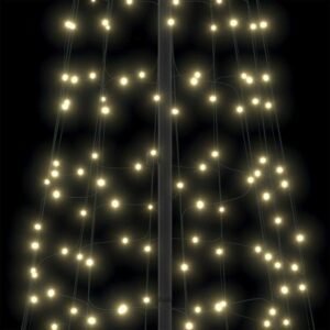 LED Christmas Tree Warm White 138 x 138 x 400 cm Iron