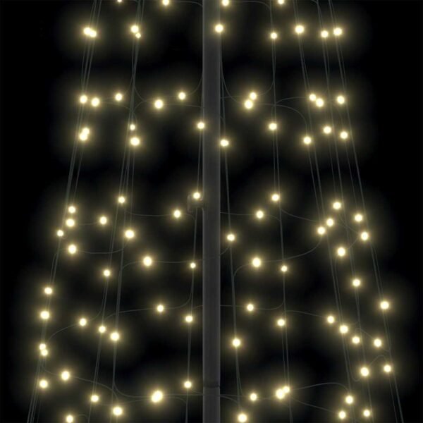 LED Christmas Tree Warm White 138 x 138 x 400 cm Iron