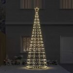 LED Christmas Tree Warm White 138 x 138 x 400 cm Iron