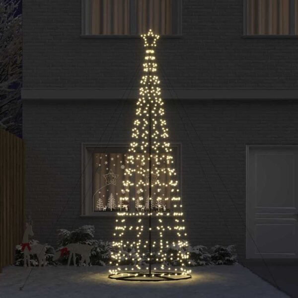 LED Christmas Tree Warm White 138 x 138 x 400 cm Iron