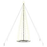 LED Christmas Tree Warm White 138 x 138 x 400 cm Iron