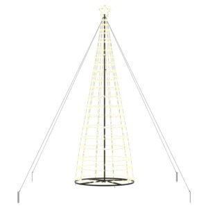 LED Christmas Tree Warm White 138 x 138 x 400 cm Iron