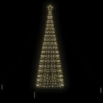 LED Christmas Tree Warm White 138 x 138 x 400 cm Iron
