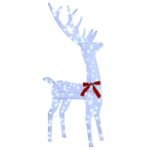 Reindeer Family 3 pcs Cold white 68 x 26 x 127 cm Fabric