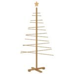 Wooden Christmas Tree with Stand Brown 150 cm Bamboo