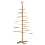 Wooden Christmas Tree with Stand Brown 150 cm Bamboo