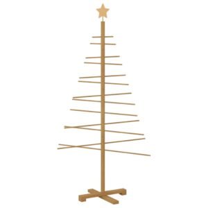 Wooden Christmas Tree with Stand Brown 150 cm Bamboo
