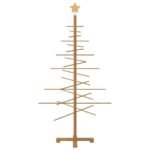 Wooden Christmas Tree with Stand Brown 150 cm Bamboo