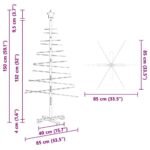 Wooden Christmas Tree with Stand Brown 150 cm Bamboo