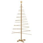 Wooden Christmas Tree with Stand Brown 180 cm Bamboo