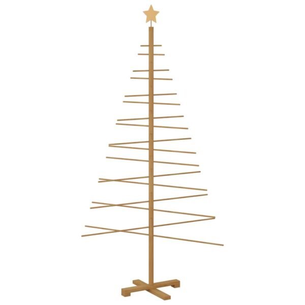 Wooden Christmas Tree with Stand Brown 180 cm Bamboo