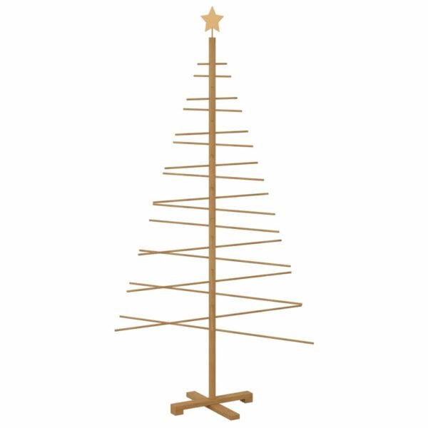 Wooden Christmas Tree with Stand Brown 180 cm Bamboo