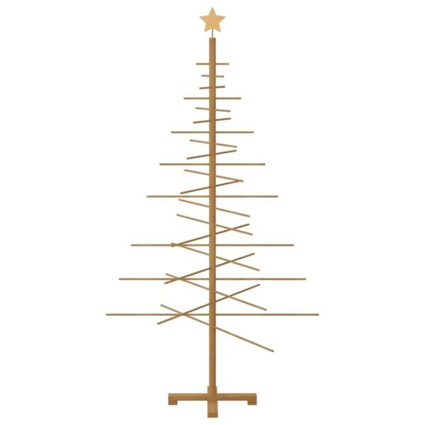 Wooden Christmas Tree with Stand Brown 180 cm Bamboo