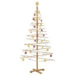 Wooden Christmas Tree with Stand Brown 180 cm Bamboo