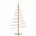 Wooden Christmas Tree with Stand Brown 180 cm Bamboo