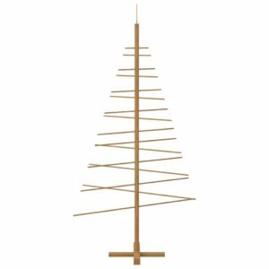 Wooden Christmas Tree with Stand Brown 180 cm Bamboo