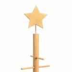 Wooden Christmas Tree with Stand Brown 210 cm Bamboo