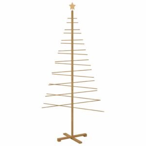 Wooden Christmas Tree with Stand Brown 210 cm Bamboo