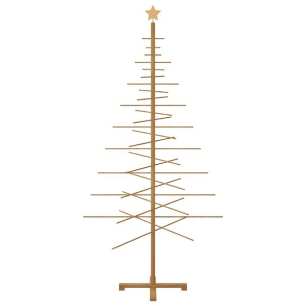 Wooden Christmas Tree with Stand Brown 210 cm Bamboo
