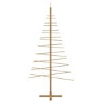 Wooden Christmas Tree with Stand Brown 210 cm Bamboo