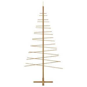 Wooden Christmas Tree with Stand Brown 210 cm Bamboo