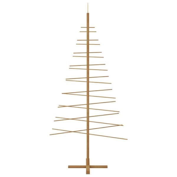 Wooden Christmas Tree with Stand Brown 210 cm Bamboo