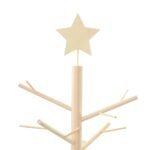 Wooden Christmas Tree with Stand Natural 180 cm Solid pine wood