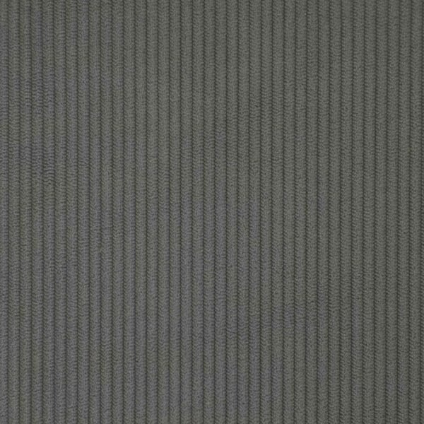 Chaise Lounge with Skirt 3 pcs Dark Grey Corduroy Fabric
